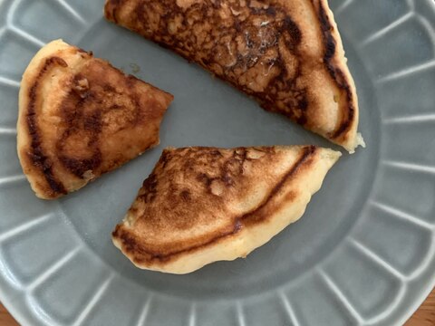 お店のような美味しそうな焼き目をつけたパンケーキ♪